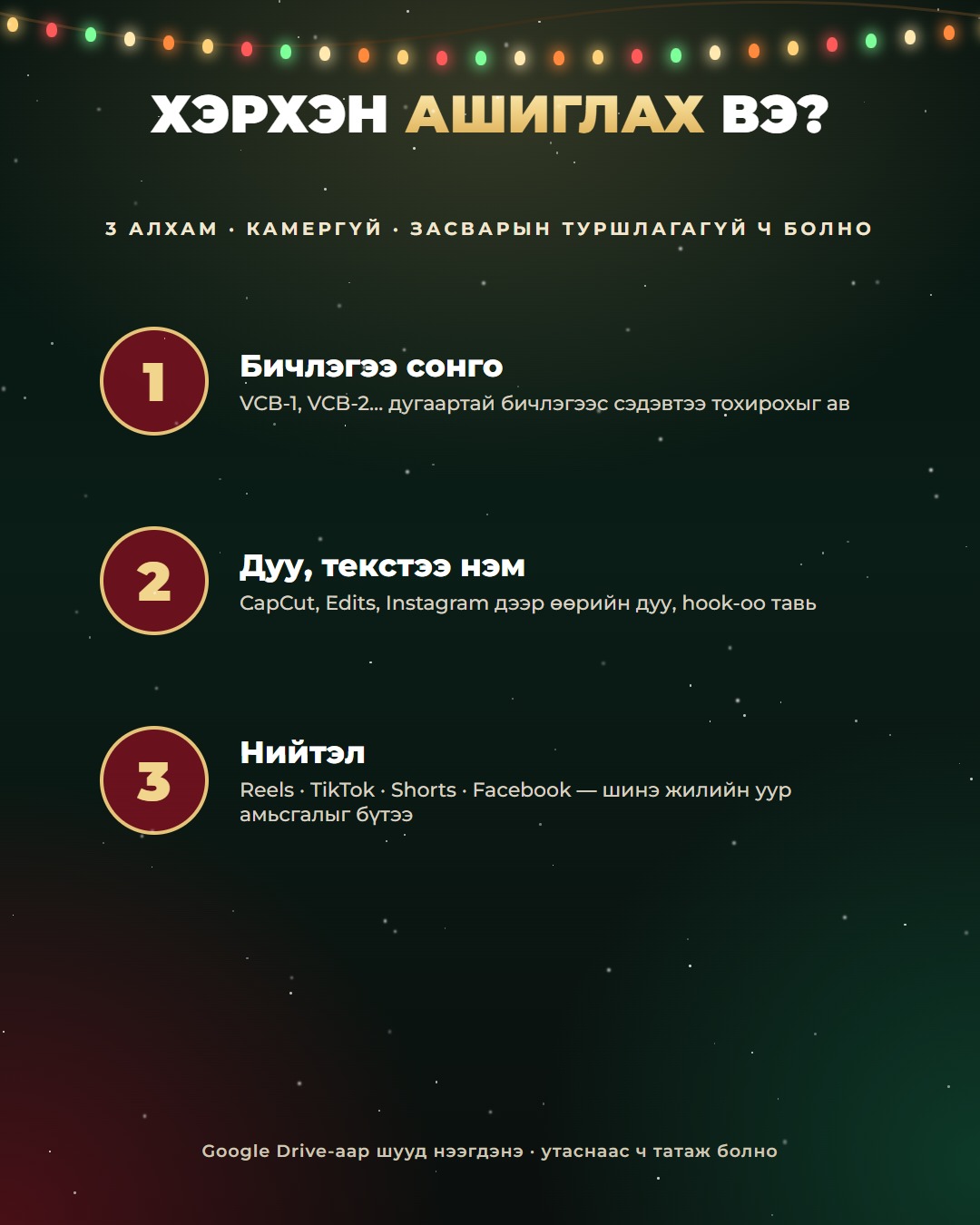 Хэрхэн ашиглах вэ